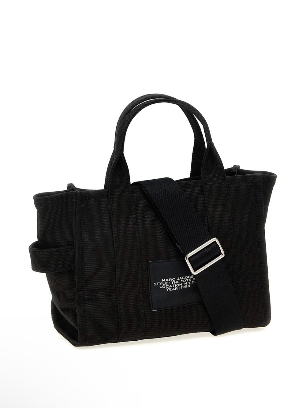 Marc Jacobs The Tote Bag Black Canvas Crossbody/Top Handle